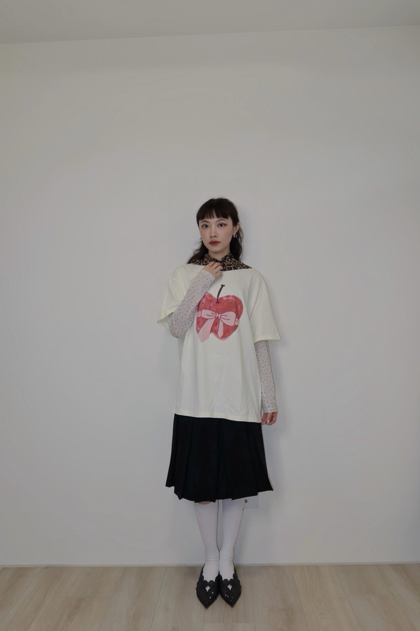 蘋果蝴蝶結oversized T