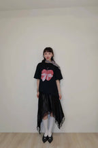 不規則緞面裙
