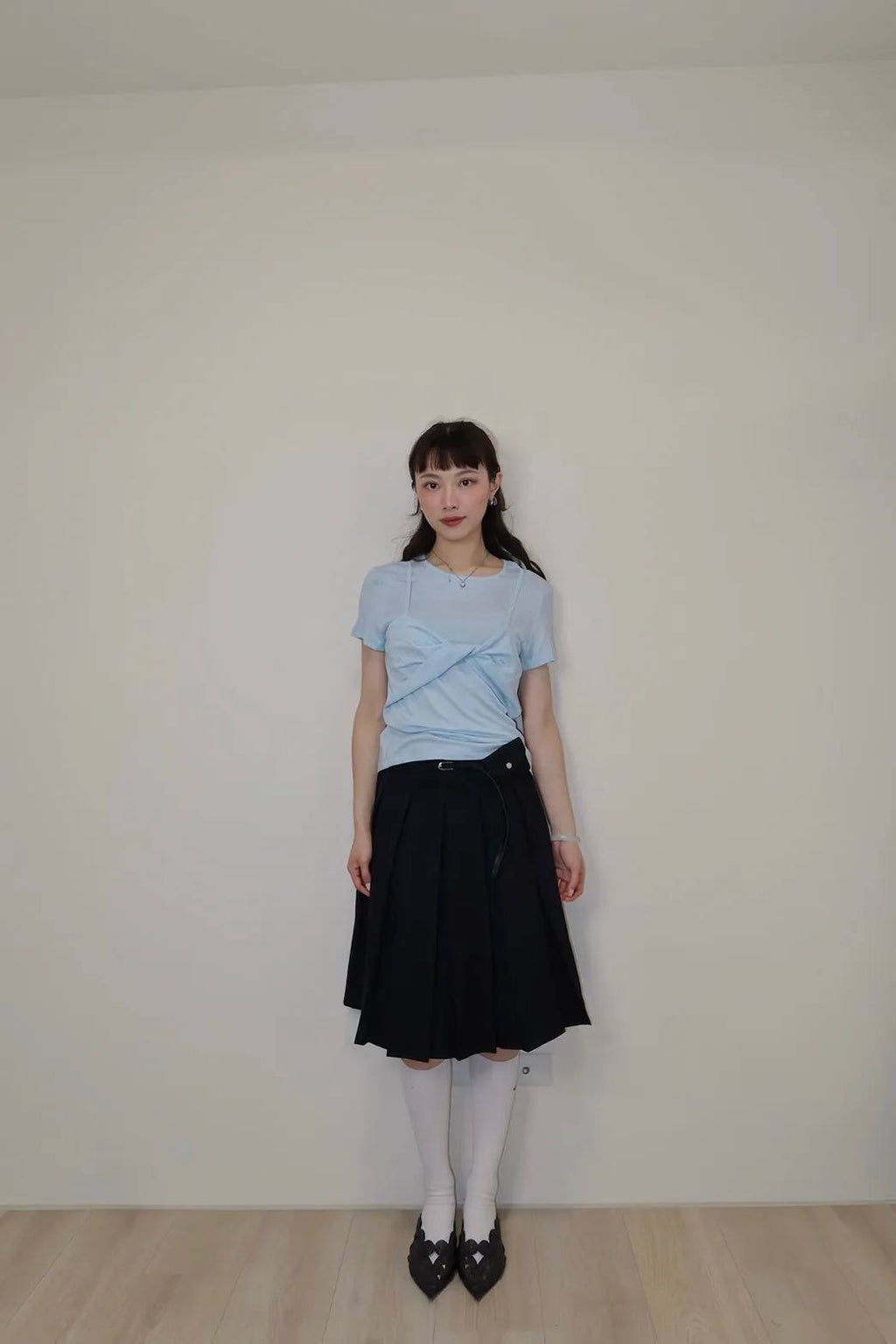 扭扭假兩件bra T