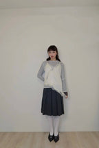 小性感蕾絲斜下擺背心