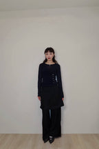假兩件開岔西裝褲