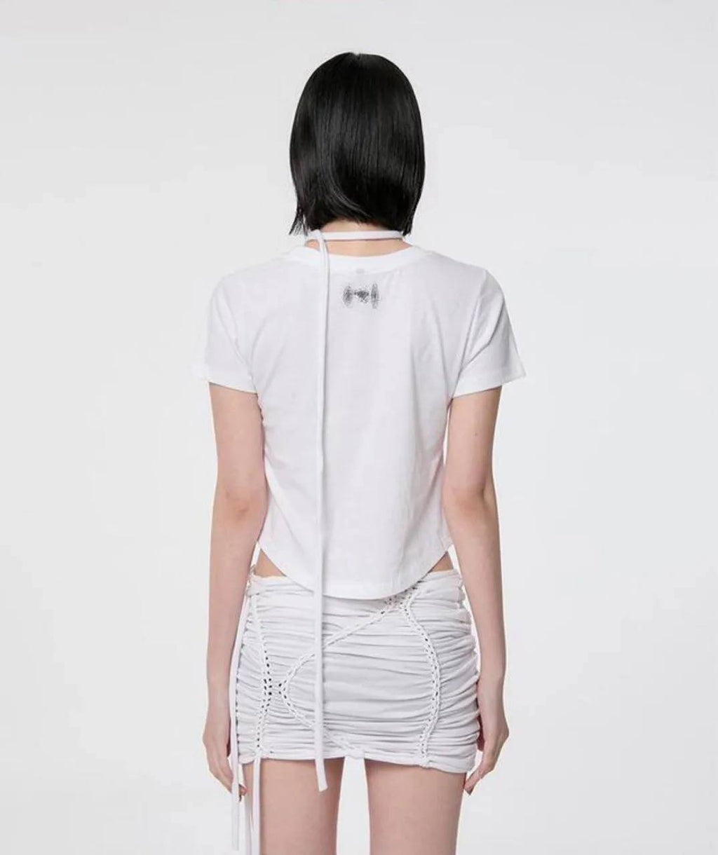 【Flare up】Vanish T-Shirt [Black / White]