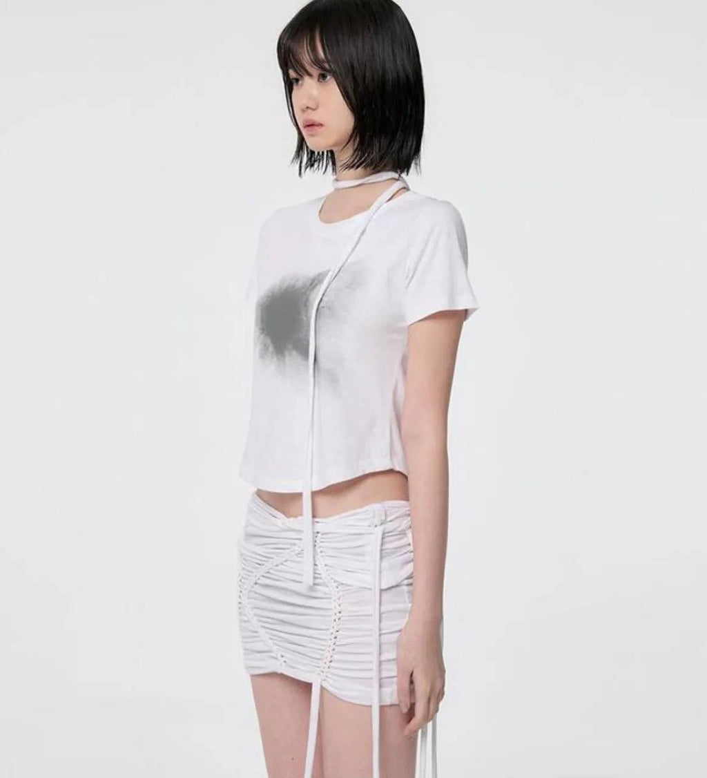 【Flare up】Vanish T-Shirt [Black / White]