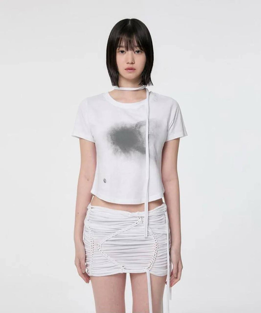 【Flare up】Vanish T-Shirt [Black / White]