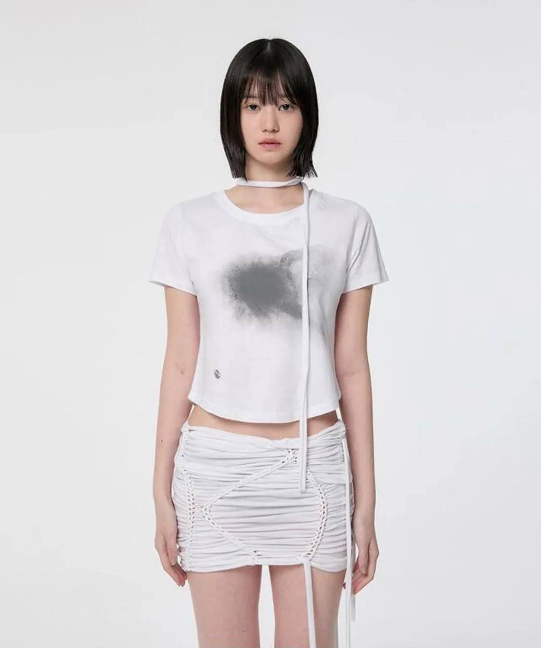 【Flare up】Vanish T-Shirt [Black / White]