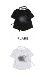 【Flare up】Vanish T-Shirt [Black / White]
