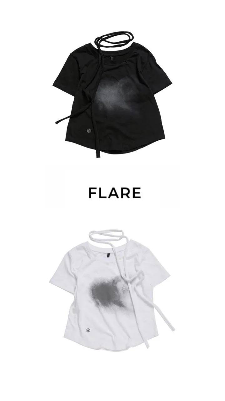 【Flare up】Vanish T-Shirt [Black / White]