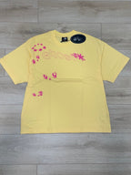 【niceghostclub】  non standard logo tee [ grey / yellow ]