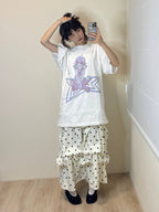 【niceghostclub】star girl big big tee [ white ]