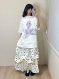 【niceghostclub】star girl big big tee [ white ]