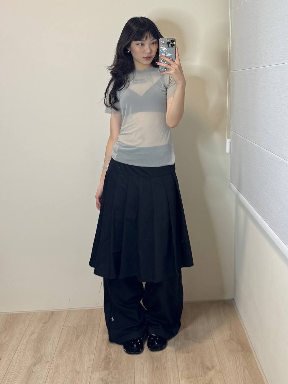 【PLACESTUDIO】兩件式百摺褲裙