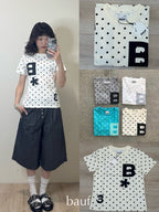 【BAUF】B logo 點點/條紋短袖 - 5 colors