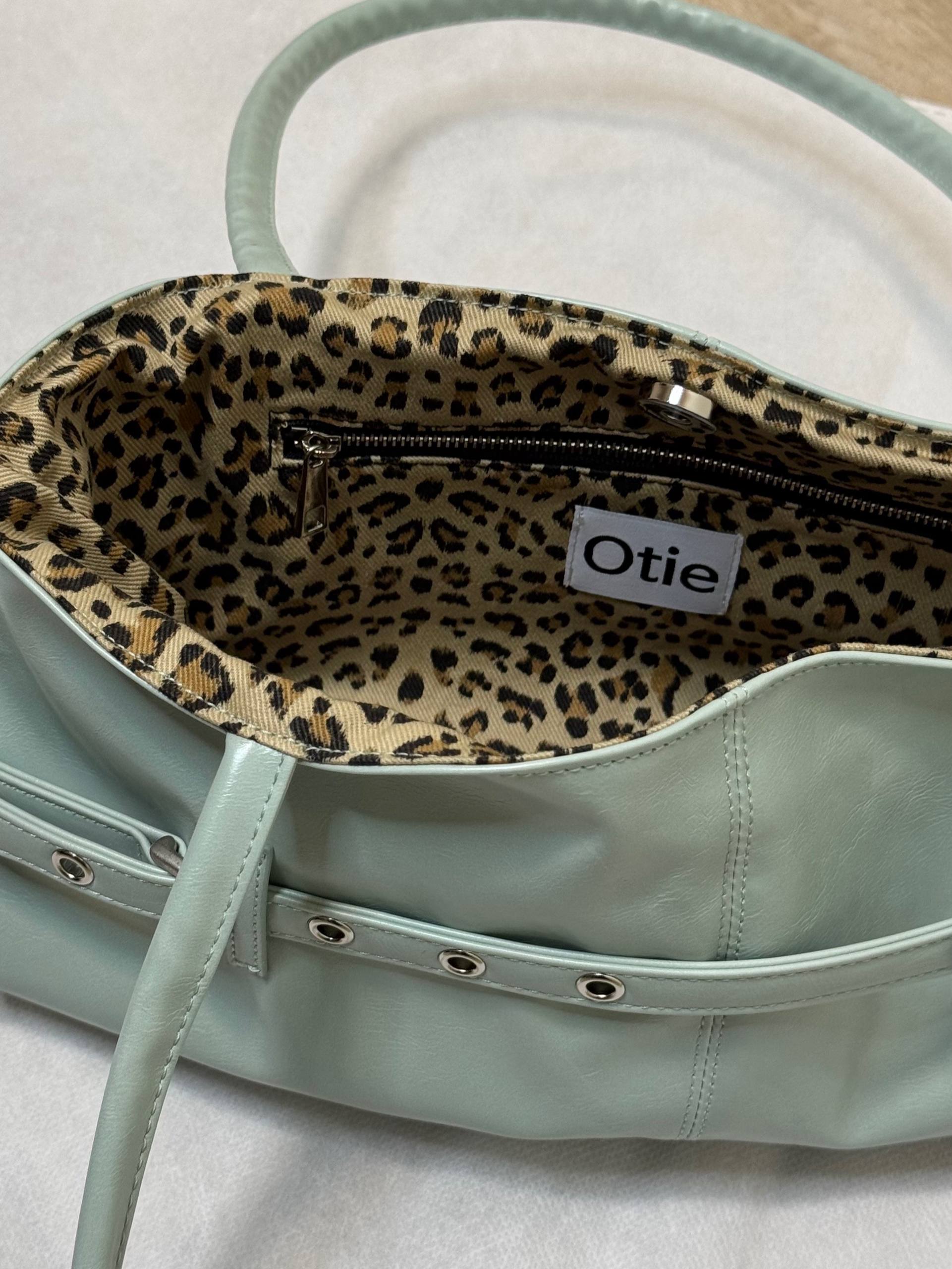 【OTIE】Tied boat bag [ MINT / BLACK / PINK / WHITE / SLIVER ]