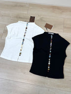 【CICLO】Gracie Button Top - 3 colors