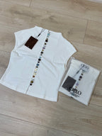 【CICLO】Gracie Button Top - 3 colors