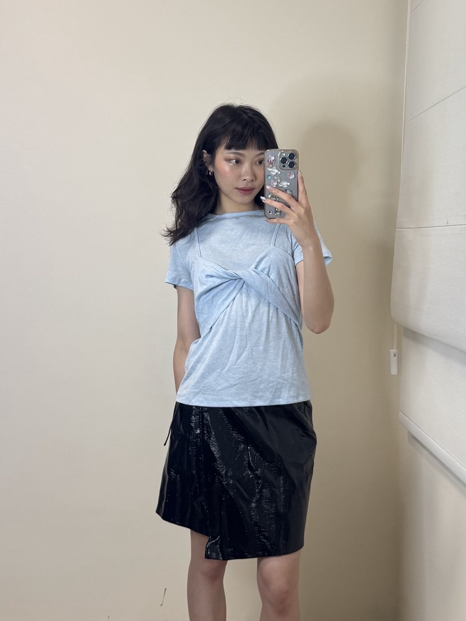 扭扭假兩件bra T