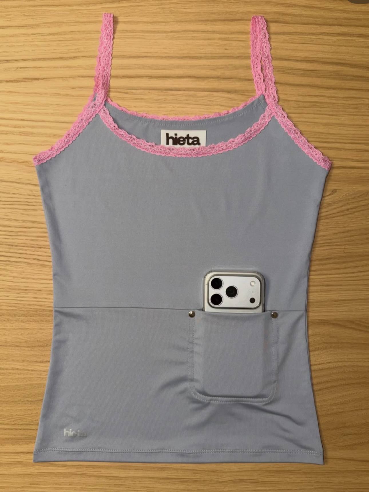 【hieta】Pocket Lace Cami - 3 colors