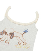 【COYSEIO】VINTAGE PUPPY LACE SLEEVELESS [ MELANGE / PURPLE ]