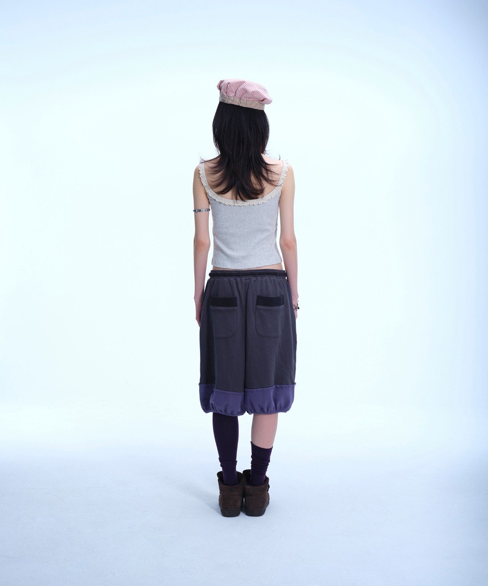 【COYSEIO】VINTAGE PUPPY LACE SLEEVELESS [ MELANGE / PURPLE ]