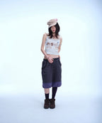 【COYSEIO】VINTAGE PUPPY LACE SLEEVELESS [ MELANGE / PURPLE ]