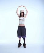 【COYSEIO】VINTAGE PUPPY LACE SLEEVELESS [ MELANGE / PURPLE ]
