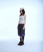 【COYSEIO】VINTAGE PUPPY LACE SLEEVELESS [ MELANGE / PURPLE ]