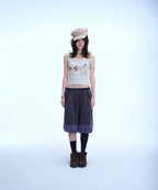 【COYSEIO】VINTAGE PUPPY LACE SLEEVELESS [ MELANGE / PURPLE ]
