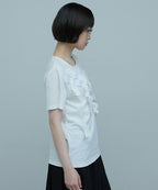 蝴蝶結剪裁縫製短袖 - 3 colors