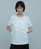 蝴蝶結剪裁縫製短袖 - 3 colors