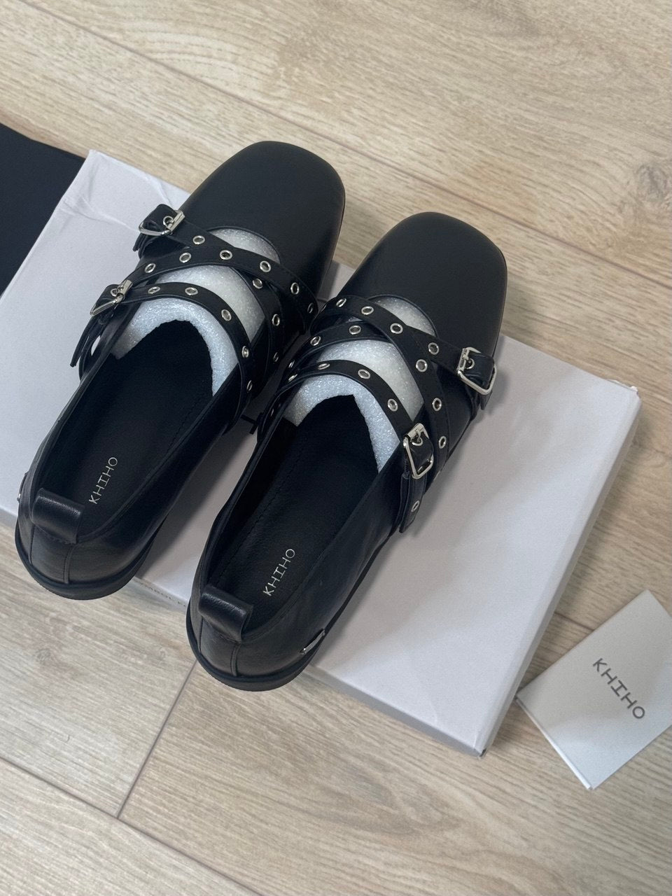 【KHIHO】Travel Flat Mary Jane [ Black / Brown ]