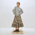 MIDDLE FRILL SKIRT - CAMO