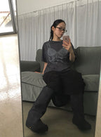 【3hreeto8ighty】SNAP CORSET GRAPHIC T-SHIRT - 2 colors
