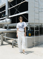【3hreeto8ighty】SNAP CORSET GRAPHIC T-SHIRT - 2 colors