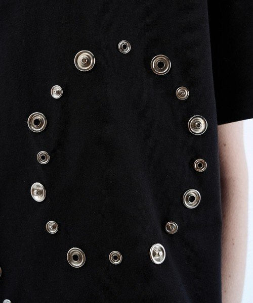 【seyto】3way reversible eyelet design tee