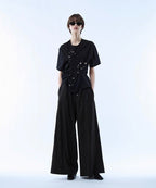 【seyto】3way reversible eyelet design tee