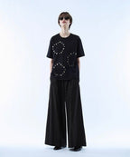 【seyto】3way reversible eyelet design tee