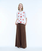 【seyto】Gradation lame dot print graphic tee