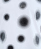 【seyto】Gradation lame dot print graphic tee