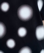 【seyto】Gradation lame dot print graphic tee
