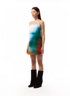 【3hreeto8ighty】Printed Slip Dress - Green