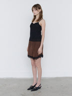 【3hreeto8ighty】LACE LAYERED SLEEVELESS - 2 colors