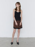 【3hreeto8ighty】LACE LAYERED SLEEVELESS - 2 colors