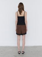 【3hreeto8ighty】LACE LAYERED SLEEVELESS - 2 colors
