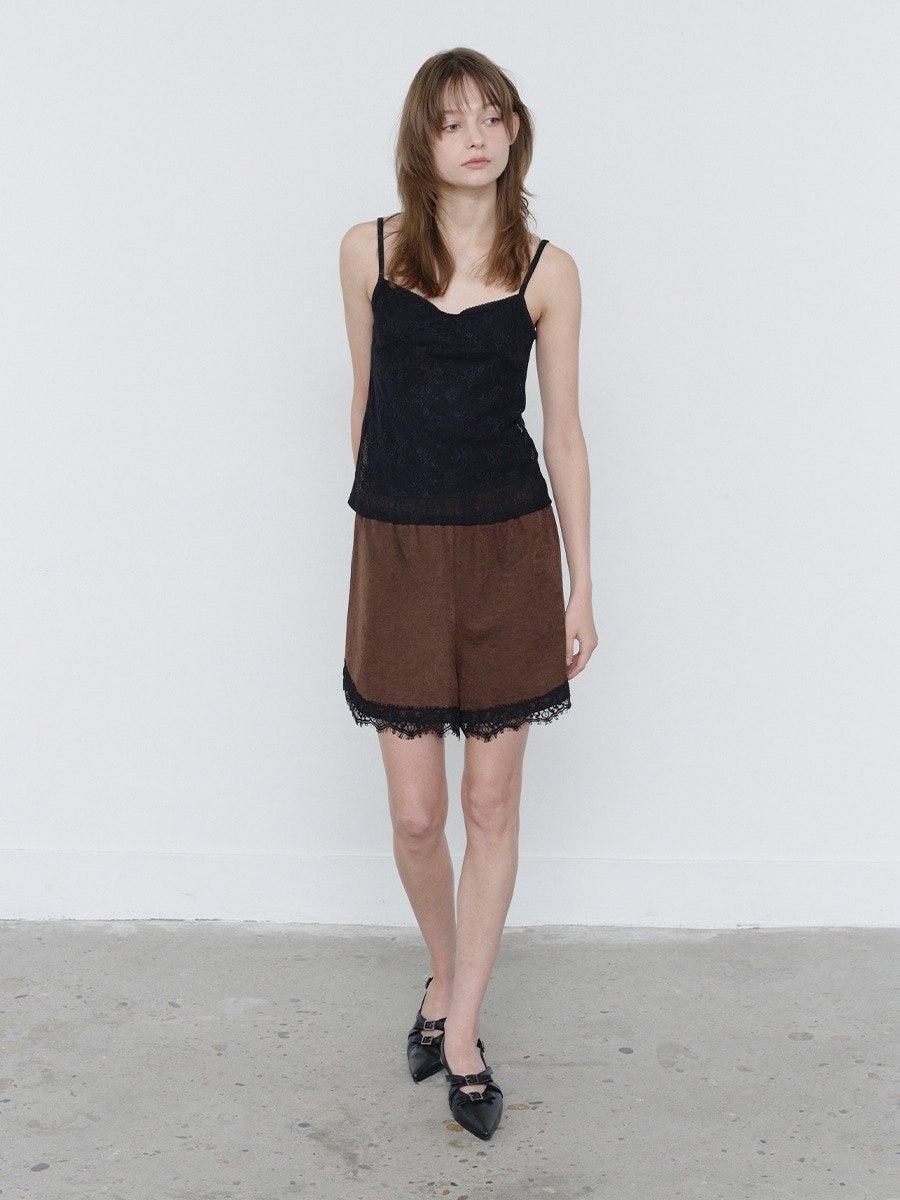 【3hreeto8ighty】LACE LAYERED SLEEVELESS - 2 colors