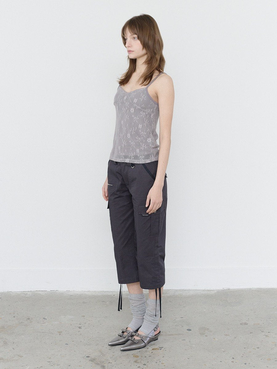 【3hreeto8ighty】LACE LAYERED SLEEVELESS - 2 colors