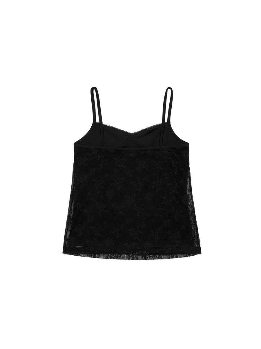 【3hreeto8ighty】LACE LAYERED SLEEVELESS - 2 colors