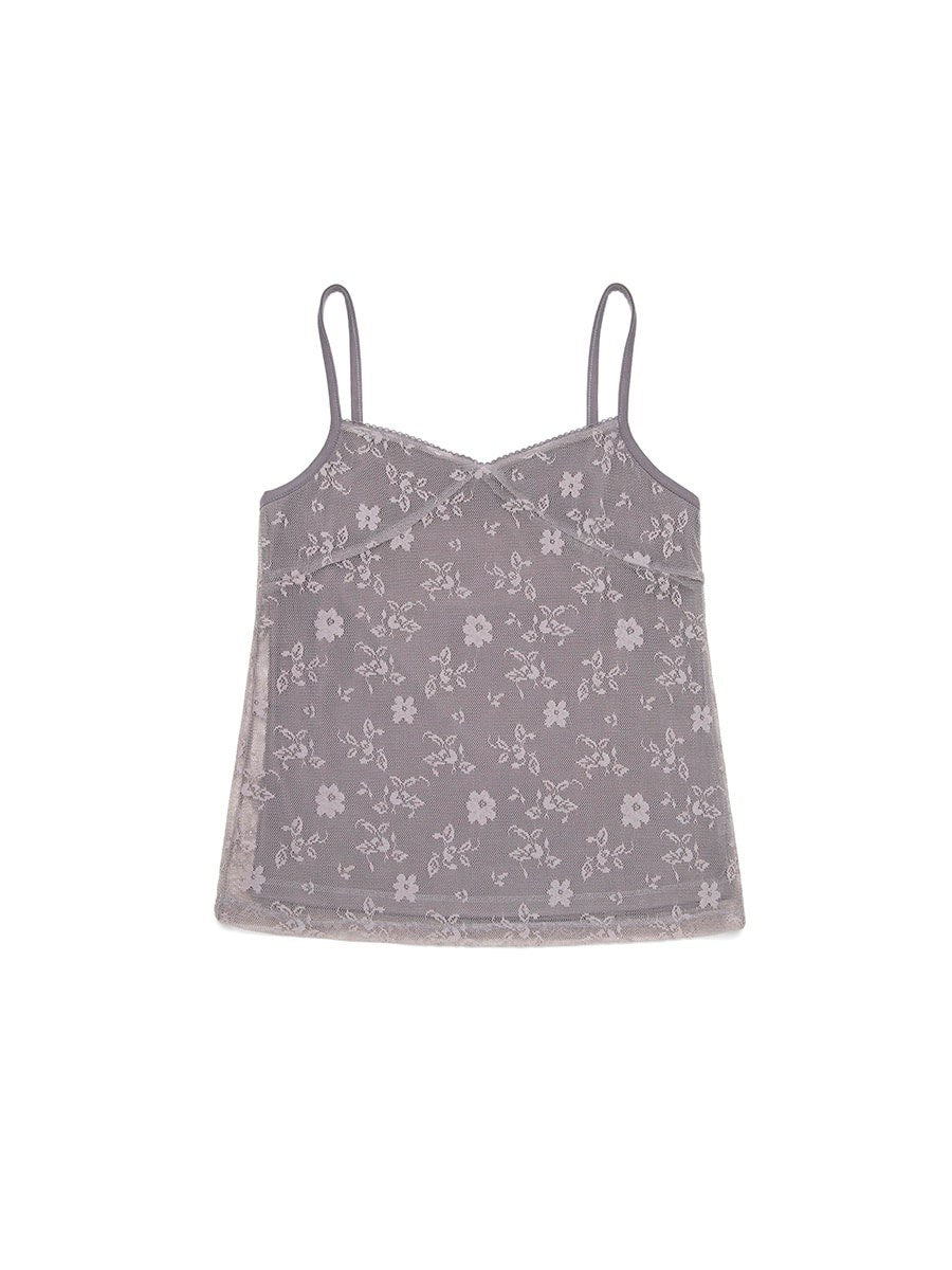 【3hreeto8ighty】LACE LAYERED SLEEVELESS - 2 colors