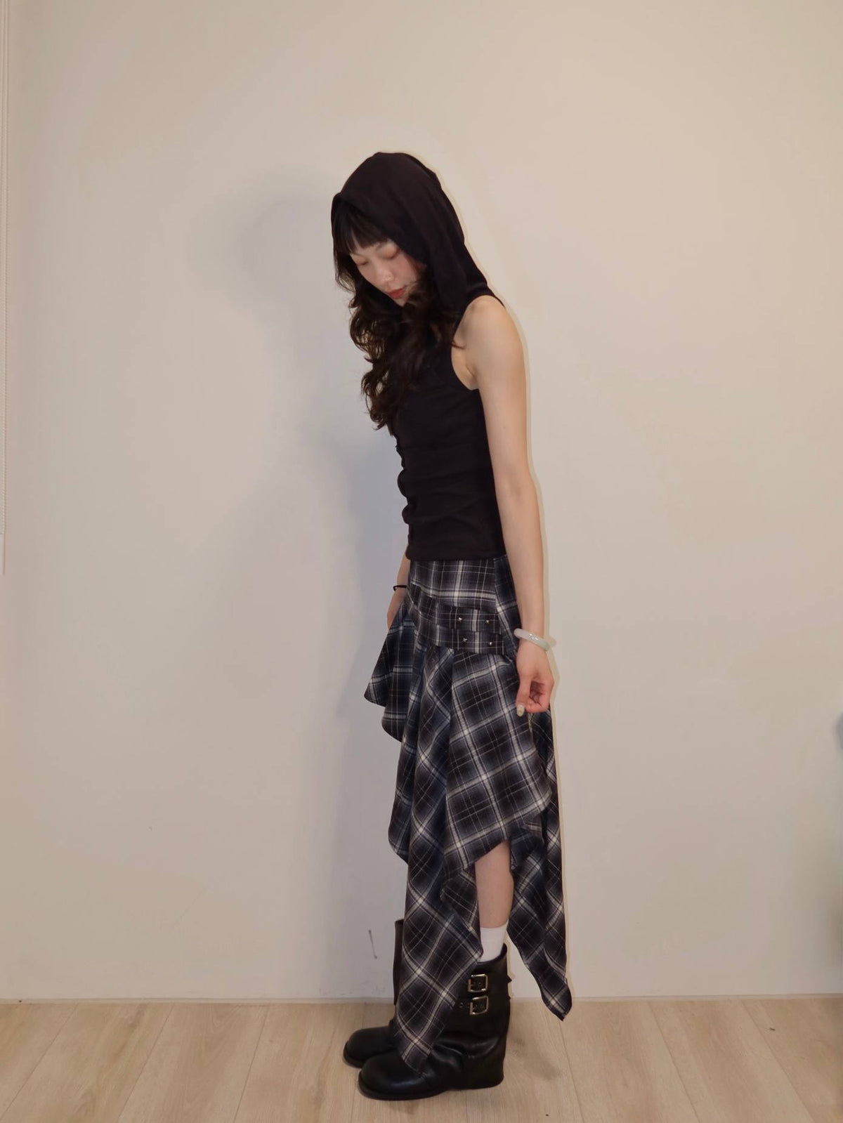 設計感連帽背心
