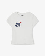 【aeae】DOT SMALL LETTER TEE - 4 colors