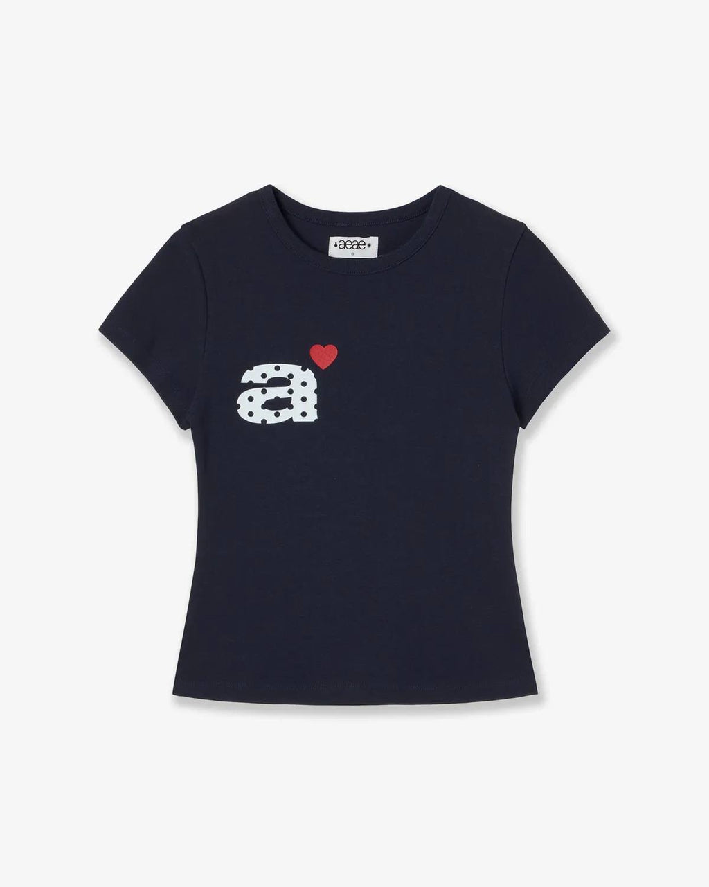 【aeae】DOT SMALL LETTER TEE - 4 colors
